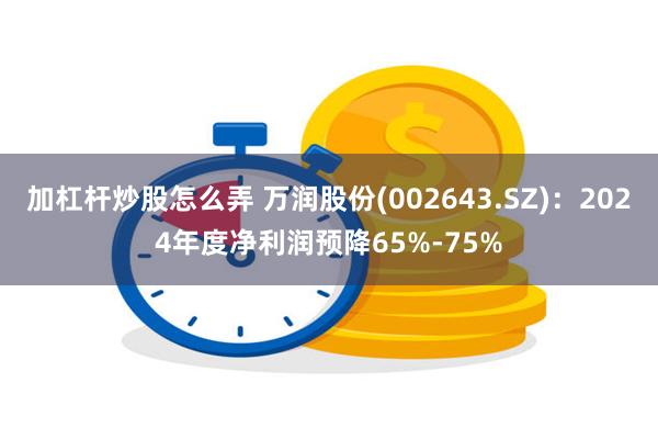 加杠杆炒股怎么弄 万润股份(002643.SZ)：2024年度净利润预降65%-75%